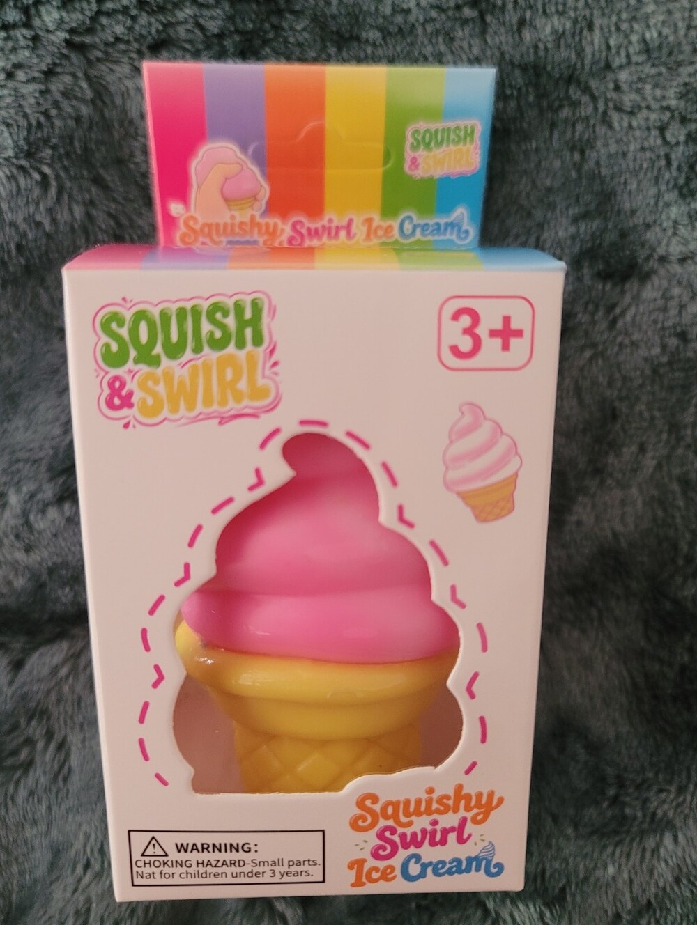 NWT- Squishy Swirl Ice Cream Squish & Swirl Toy